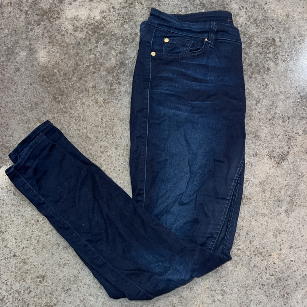 7 for All Mankind High Waisted Skinny Jeans size 32
